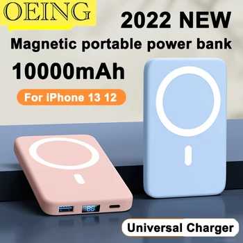 10000mAh Macsafe do Banco do Poder de Rápido Carregamento Magnético sem Fio Portátil do Carregador de Bateria Externa para iPhone 14/13/12 Pro Max.