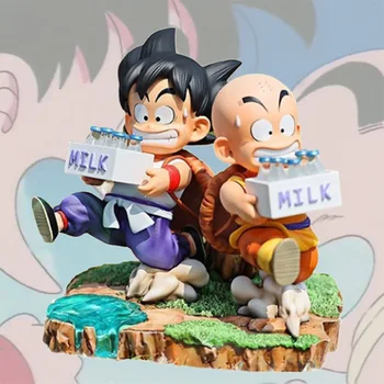 15cm Anime Figura de Dragon Ball Goku Goku Leite do Modelo de Entrega de PVC Ação Estatueta Brinquedos Presentes Ornamento Bonecas de Coleção