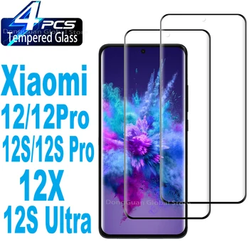 1Pcs/4Pcs de Vidro Temperado Para Xiaomi Mi 12 12 Pro Ultra 12X Protetor de Tela de Vidro do Filme
