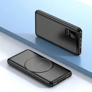 20000mAh Magnético sem Fio de Alimentação do Carregador do Banco para o iPhone 12 13 14 Xiaomi Poverbank Externo Portátil Carregador de Bateria Powerbank