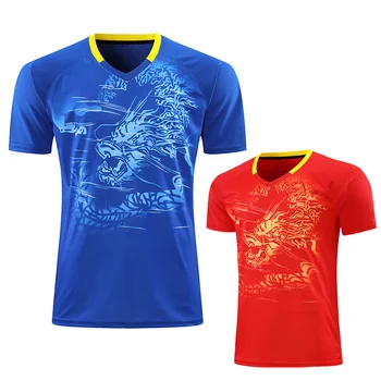 2021 CHINA National Equipe de tênis de mesa camisa de Homens / Mulheres, pingpong camisa , Seca Rápido, tênis de mesa Camisas de esportes executando t-shirts