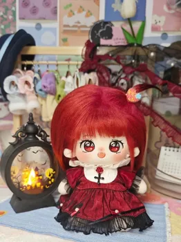 20CM Anime Motosserra Homem Makima Anime Plushies Boneca Cosplay Menina de Cabelo Vermelho Recheado de Brinquedos do Luxuoso do Corpo de Pelúcia, Vestir Roupas de Presente