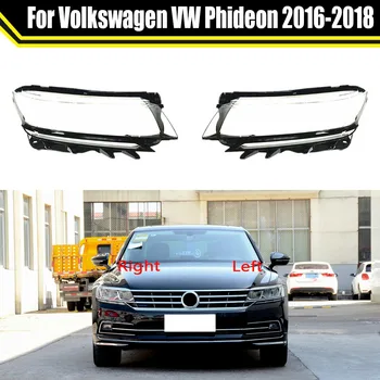 A Volkswagen VW Phideon 2016 2017 2018 Carro Farol Dianteiro Tampa da Lâmpada de Vidro Shell Farol Tampa Transparente Abajur Lente