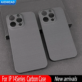 ACC-Carbono Real de fibra de carbono de caso Para o iphone 14 Pro caso Máximo de fibra de Aramida Ultra-fino anti-queda iphone 14pro 14max tampa
