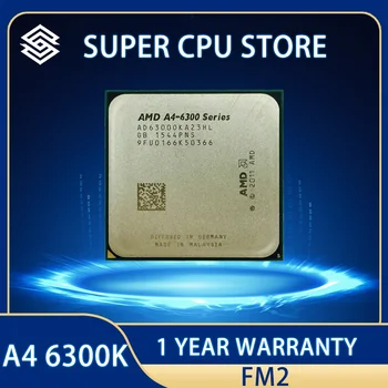 AMD A4-Série A4 6300 A4 6300k CPU Dual-Core Processador AD6300OKA23HL /AD630BOKA23HL Socket FM2