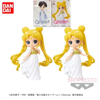 Bandai Sailor Moon, Anime Qposket Príncipe Endymion Tsukino Usagi Figura De Ação De Brinquedos Para As Crianças Do Presente Colecionáveis Modelo De Ornamentos