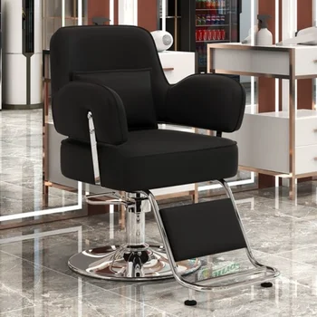 Beleza Giro de Cadeiras de Barbeiro de Cosméticos de Luxo Shampoo de Salão de Barbeiro Cadeiras de Cabeleireiro Moderno Silla Barberia Salão de Móveis de SR50SF
