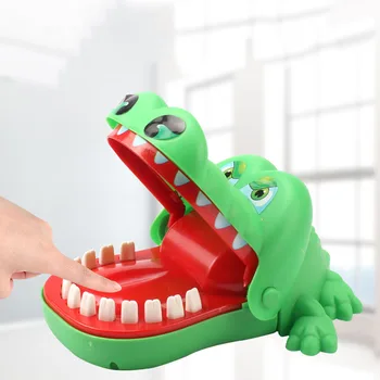 Brinquedos para crianças de Família de Jogos Clássicos de Morder a Mão Piadas Boca de Crocodilo Brinquedo Crocodilo Jogo Morder o Dedo do Jogo