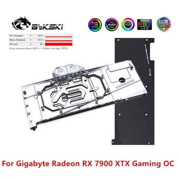 Bykski GPU Água de Refrigeração do Bloco Para Gigabyte Radeon RX 7900 XTX Jogo OC Placa Gráfica do Computador Cooler de Cobre Radiador