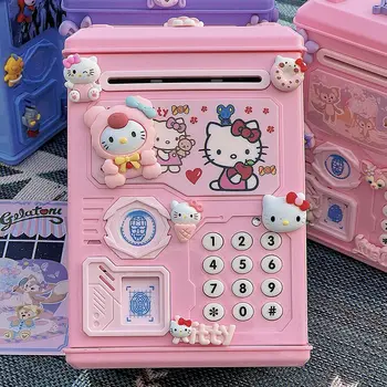 Cartoon Sanrio Hello Kitty Kawaii Mealheiro Bonito Portátil Combinação Caixa de Crianças cofrinho de Presente de Aniversário Brinquedos para Meninas