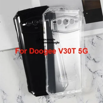 Caso de telefone para Doogee V30T 5G caso de silicone de proteção de tpu macio preto tampa do protetor do protetor para Doogee V30 T pára-choques shell