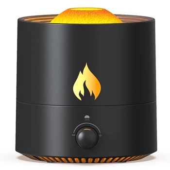 EAS-Humidificador do Ar Simuladas Chama do Óleo Essencial de Aroma Difusor Para a Sala de Casa de Carro USB ultra-Sônica Perfume