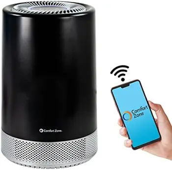 H13 HEPA Purificador de Ar com wi-Fi, Aplicativo Inteligente para o Filtro de Ar & Limpador de para Casa, Remover a Poeira, o Odor, o Pólen - Compacto Ionizador de Ar