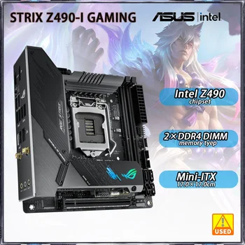 LGA 1200 placa-mãe Asus ROG STRIX Z490-eu JOGO Intel Z490 chipset suporta DDR4 4800(overclock) de 64GB PCI-E 4.0 M. 2 SATA3