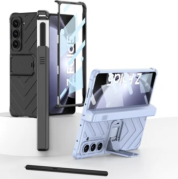 Mais recente Estilo Magnético Case para Samsung Galaxy Z Dobre 5 Caso Tudo Incluído Dobradiça Case para Galaxy Z Fold5 Tampa