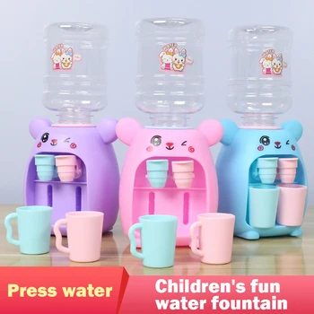 Mini Dispensador de Água Kis Brinquedo Bonito Casa de Brinquedos Simulação bebedouro Divertido Childern Dom Pode Ser Usado para a Decoração Home
