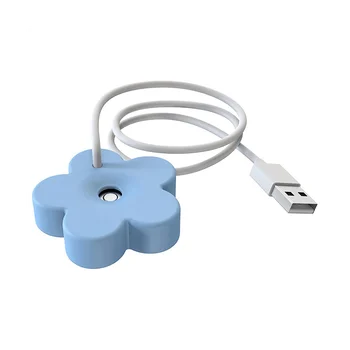 Mini Umidificador Portátil com Cabo USB Design de Vedação Tankless Umidificador de Viagens Pessoais Umidificador para o Quarto Azul