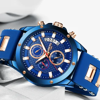 NIBOSI Relógio Masculino dos Homens Relógios esportivos de marcas de luxo, relógios de homens relógio de pulso de quartzo vestido casual impermeável relógio de pulso 2020