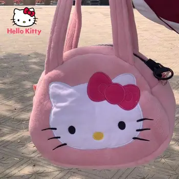 Olá Kitty Bonito de Grande capacidade, de Um ombro-Diagonal Saco de Pelúcia Saco Aluno HandbagSuitable para meninas