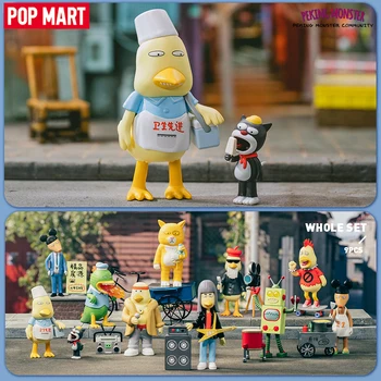 POP MART Pequim Monstro Comunidade Série Cega Caixa de Brinquedo de Menina Kawaii Doll Caja Ciega Figura de Ação Brinquedos de Presente Modelo de Caixa de Mistério