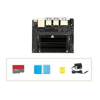Para Jetson Nano de 4GB B01 AI Kit de Desenvolvimento de+Jetsonnano Módulo+64G Cartão SD+Leitor de Cartão+Jumper Cap+Alimentação Plug EUA