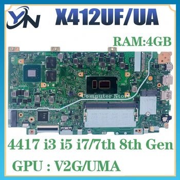 Placa-mãe X412UF Para ASUS X412UA X412U X412UB F412U J412U A412U Laptop placa-Mãe I5 I7 8ª Geração 4G/RAM TESTE de 100% OK