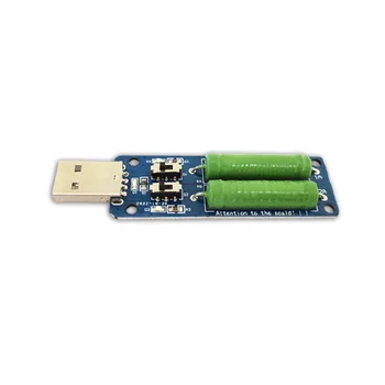 USB Resistor de Carga Eletrônica chave de Corrente Ajustável 3A 2A 1A 5V Testador de Resistência com Luz de Indicador para o Carregador de Teste