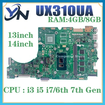UX310UA Notebook placa-mãe Para ASUS UX310UV RX310U RX410U UX410UQK UX310UQK U3000U UX310U UX410UA UX410U Laptop placa-Mãe