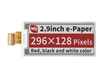 Waveshare 2,9 polegadas E-Ink de matérias-exibir Vermelho Preto Branco em três cores E papel de Interface SPI para o Raspberry Pi amplo ângulo de visualização