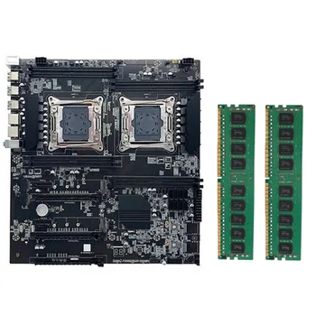 X99 Dupla placa-Mãe Soquete LGA2011-3 Dual CPU, placa-Mãe Suporte a RECC de Memória DDR4 com 2XDDR4 4GB 2133Mhz Memória RAM