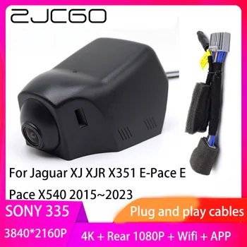 ZJCGO Plug and Play do carro DVR do Traço Cam 4K UHD 2160P Gravador de Vídeo para a Jaguar XJ XJR X351 E-Ritmo E Ritmo X540 2015~2023