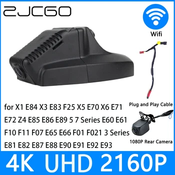 ZJCGO Traço Cam 4K UHD 2160P Carro Gravador de Vídeo de DVR da Visão Nocturna para a BMW 5 7 Série E60 E61 F07 F10 F11 E65 E66 F01 F02