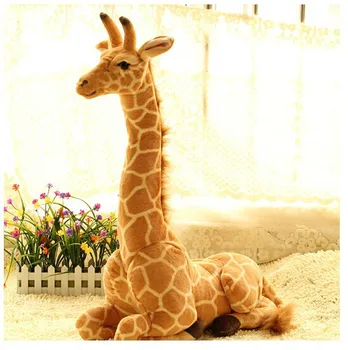 bonito sentado girafa brinquedo de pelúcia simulação girafa boneca de presente de aniversário sobre 53cm 0491
