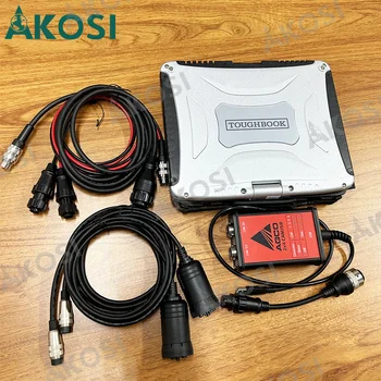 para A AGCO Kit de Diagnóstico (CANUSB)AGCO EDT CANUSB Interface untuk Alt Diagnostik Traktor Pertanian Diagnóstico +CF19 portátil