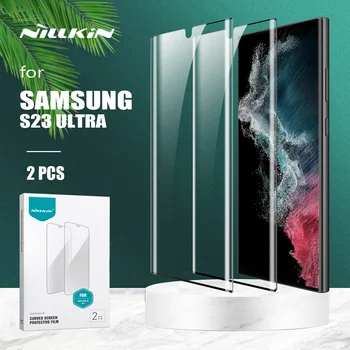 para Samsung Galaxy S23 Ultra Nillkin Inmpact Resistente a Suave Curva Filme Completo Colado Protetor de Tela para Samsung S23 Mais de 5G do Filme