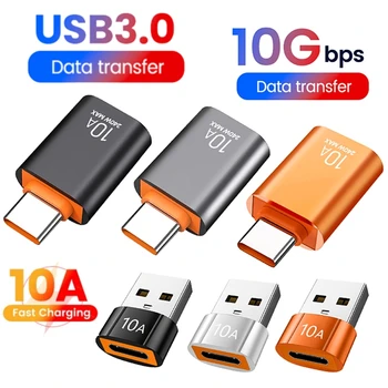 10A USB 3.0 Para Otg Tipo C Conector do Adaptador USB C Para UM Conversor USB Para o Telefone Esperto do Portátil de Tv, Transferências de Dados Placa de Ferramentas