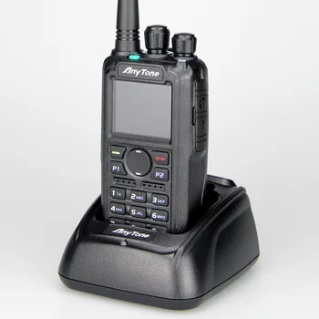 Anytone EM D878UVII Mais DMR Dual band radio Walkie talkie 100 km com GPS / BT / APRS