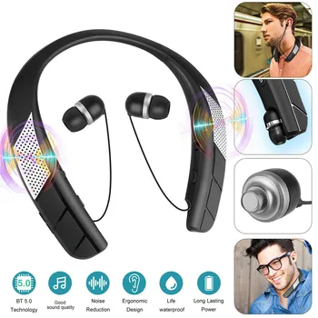 LZ-6 Fone de ouvido sem Fio Bluetooth 5.0 Decote Fone de ouvido Fones de ouvido Com alto-Falante Fone de ouvido Esporte Impermeável Fone de ouvido Com Microfone