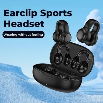 TWS Bluetooth 5.3 Fones de ouvido Fones de ouvido sem Fio Gancho da Orelha Aparelhagem hi-fi Estéreo Com Mic de Esportes Impermeável Fones de ouvido Fones de Redução de Ruído
